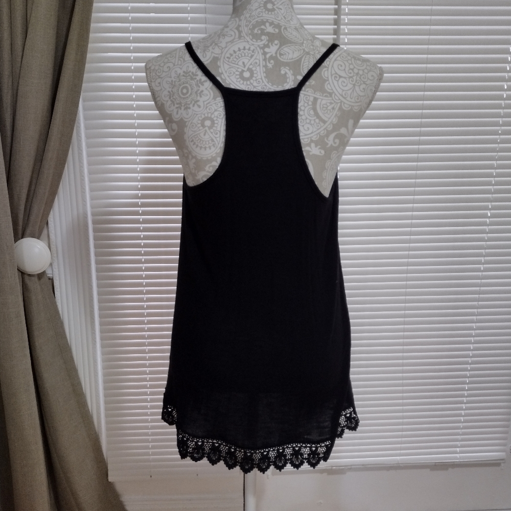 BLACK RACER BACK STRAPPY TUNIC - Picture 2 of 4